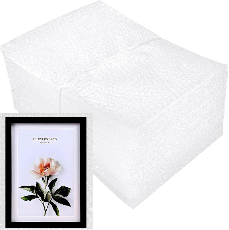 V-chen 50Pcs Bubble Pouches Wrap Bag, 12''x16'' Double Wall Shockproof Bubble Bags, Clear Bubble Out Bags for Packing, Cushioning Bags for Moving, Shipping and Packing - Image 1